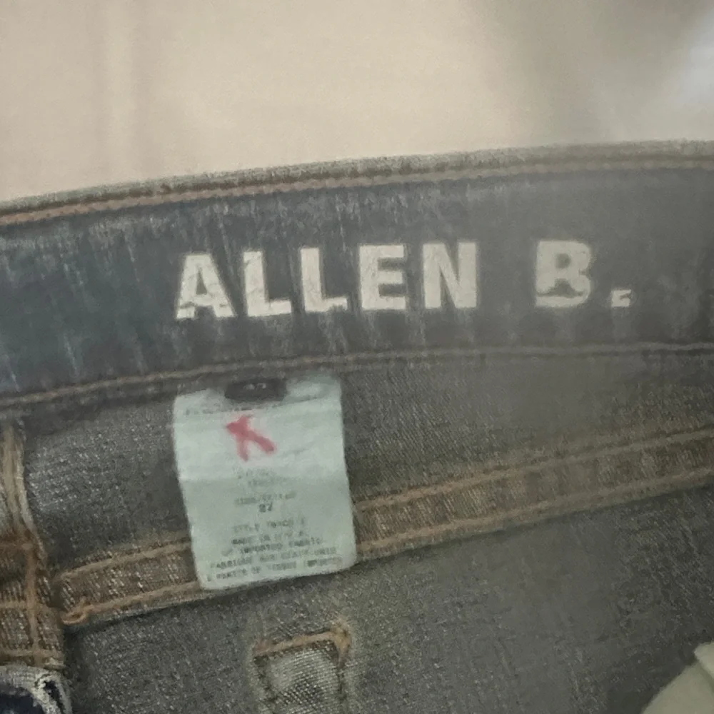 Allen B. By Allen Schwartz Blue Lace-Appliqué Flare Jeans - Picture 7 of 8